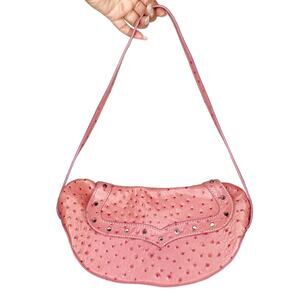 Deborah Lewis Pink Croc Shoulder Bag Purse